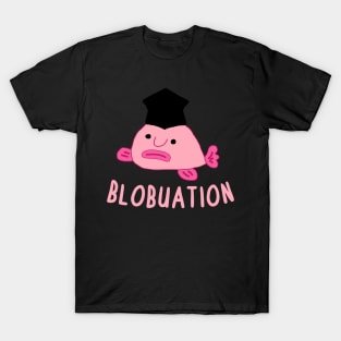 Blobfish College Graduation School University Design T-Shirt